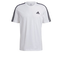 adidas Essentials 3-Stripes T-shirt Wit Zwart