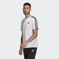 adidas Essentials 3-Stripes T-shirt Wit Zwart