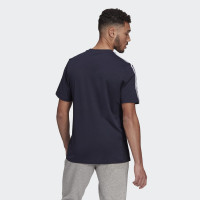 T-shirt adidas Essentials 3-Stripes Bleu Foncé Blanc
