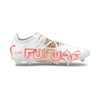 Chaussures de Foot PUMA FUTURE Z 2.1 Gazon/gazon artificiel (MG) Blanc/rouge