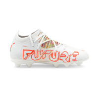 Puma Future Z 3.1 Gazon artificiel Chaussures de Foot (MG) pour enfant Blanc Rouge