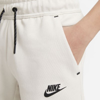 Nike Tech Fleece Short Enfants Beige Noir