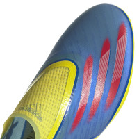 Chaussures de Foot adidas X Ghosted+ Grass (FG) Bleu rouge jaune