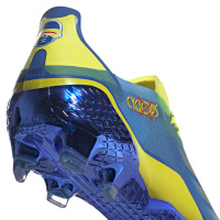 Chaussures de Foot adidas X Ghosted.1 Grass (FG) Bleu rouge jaune