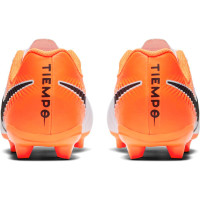 Nike Tiempo Legend 7 ACADEMY FG Voetbalschoenen Kids Wit Zwart Oranje