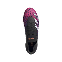 adidas Predator Freak.1 Low Iron-Nop Chaussure de Chaussures de Foot (SG) Noir Blanc Rose