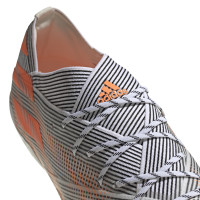 Chaussures de Foot Adidas Nemeziz.1 Grass (FG) Blanc Orange Noir