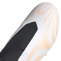 Chaussures de Foot adidas Nemeziz.3 LL Grass (FG) Blanc Orange Noir