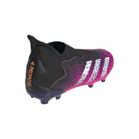adidas Predator Freak.3 LL Gras Voetbalschoenen (FG) Kids Zwart Wit Roze