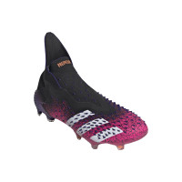 adidas Predator Freak+ Gras Voetbalschoenen (FG) Zwart Wit Roze