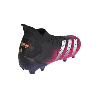 adidas Predator Freak.2 Gras Voetbalschoenen (FG) Zwart Wit Roze