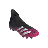 adidas Predator Freak.2 Grass /Artificial Turf Chaussures de Foot (MG) Noir/blanc/rose
