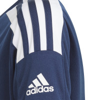 Maillot de football adidas Squadra 21 pour enfants bleu foncé blanc