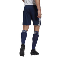 Short de football Adidas Squadra 21 bleu foncé blanc