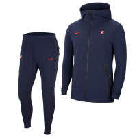 Nike Kroatië Tech Fleece Pack Trainingspak 2020-2022 Donkerblauw