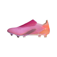 adidas X Ghosted+ Gras Voetbalschoenen (FG) Roze Zwart Oranje