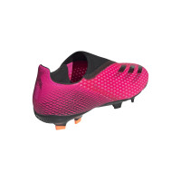 adidas X Ghosted.3 LL Gras Voetbalschoenen (FG) Roze Zwart Oranje