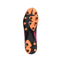 Chaussures de Foot adidas X Ghosted.3 Herbe et gazon artificiel (MG) Rose, noir, orange