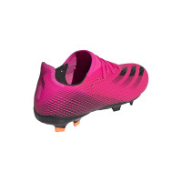 adidas X Ghosted.3 Gras Voetbalschoenen (FG) Kids Roze Zwart Oranje