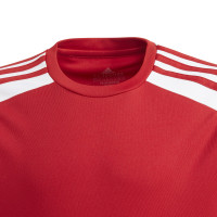 Maillot de football Adidas Squadra 21 pour enfants, rouge et blanc