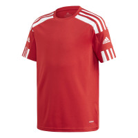 Maillot de football Adidas Squadra 21 pour enfants, rouge et blanc