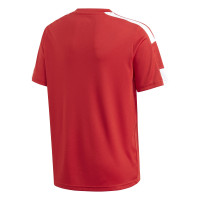 Maillot de football Adidas Squadra 21 pour enfants, rouge et blanc
