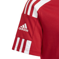 Maillot de football Adidas Squadra 21 pour enfants, rouge et blanc