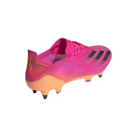 adidas X Ghosted.1 Ijzeren-Nop Voetbalschoenen (SG) Roze Zwart Oranje