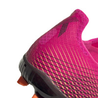adidas X Ghosted.2 Gras Voetbalschoenen (FG) Roze Zwart Oranje