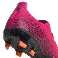 Chaussures de Foot adidas X Ghosted.3 Grass (FG) Rose noir orange