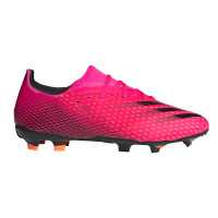 adidas X Ghosted.3 Gras Voetbalschoenen (FG) Roze Zwart Oranje