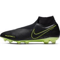 Nike PHANTOM VSN ELITE DF Gras Voetbalschoenen (FG) Zwart Zwart Volt