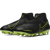 Nike PHANTOM VSN ELITE DF Gras Voetbalschoenen (FG) Zwart Zwart Volt