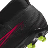 Nike Mercurial Superfly 8 Club Grass/Artificial Turf Chaussures de Foot (MG) Enfants Noir Jaune