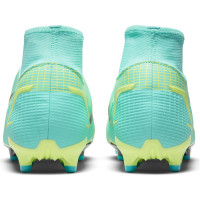 Chaussures de Foot Nike Mercurial Superfly 8 Academy Herbe et gazon artificiel (MG) Turquoise Lime