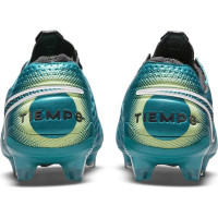 Nike Tiempo Legend 8 Elite Gazon Naturel Chaussures de Foot (FG) Turquoise Blanc Lime