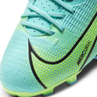 Nike Mercurial Vapor 14 Academy Herbe et gazon artificiel (MG) Chaussures de Foot pour enfants Turquoise Lime
