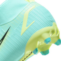 Nike Mercurial Superfly 8 Academy Gras / Kunstgras Voetbalschoenen (MG) Kids Turquoise Lime