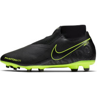 Nike PHANTOM VSN PRO DF Gras Voetbalschoenen (FG) Zwart Zwart Volt