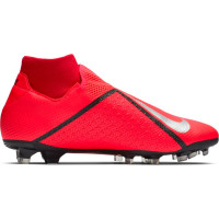 Nike PHANTOM VSN PRO DF FG Voetbalschoenen Rood Zwart Grijs