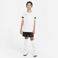 Nike Academy 21 Kids Short d'Entraînement Noir Blanc Or