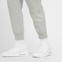 Pantalon de survêtement en polaire Nike Sportswear Club gris blanc