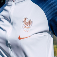 Nike Frankrijk Squad Anthem Trainingsjack 2019-2020 Wit Blauw Goud Vrouwen