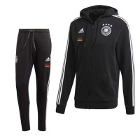 Combinaison de jogging adidas Allemagne 2020-2021 Noir Blanc