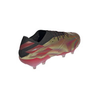 Chaussures de Foot adidas Nemeziz Messi.1 Grass (FG) Or Rouge Noir