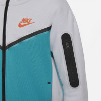 Nike Tech Fleece Vest Kids Grijs Turquoise Oranje