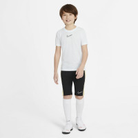 Nike Dry Academy Short d'Entraînement Enfants Noir Or Blanc