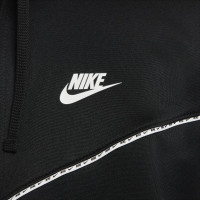 Nike SW Sweat à Capuche Hoodie Half Zip Noir Blanc