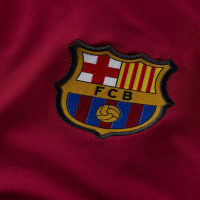 Nike FC Barcelone Strike Drill Haut d'Entraînement 2021-2022 Bordeaux Rouge Gris clair