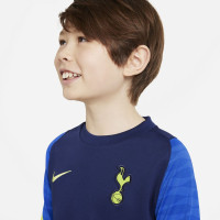 Nike Tottenham Hotspur Strike Trainingsshirt 2021-2022 Kids Blauw Geel
